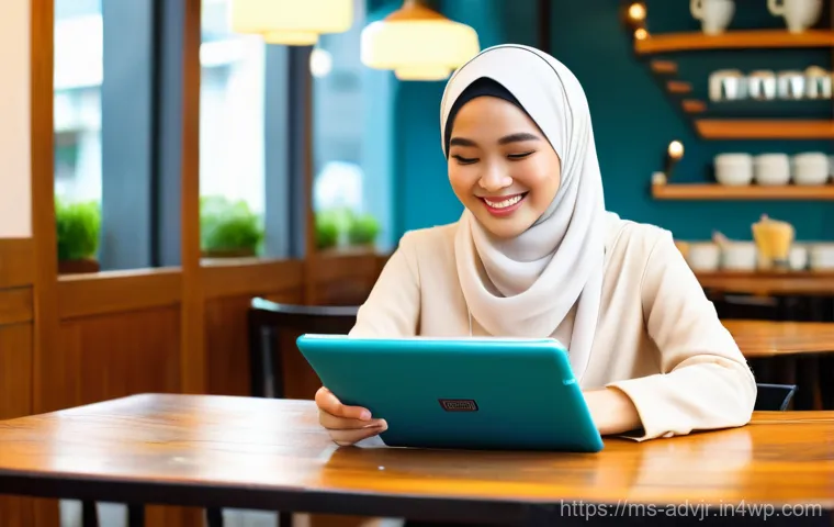 초개인화 마케팅의 발전 동향 - **Prompt 1: Hyper-Personalized Digital Experience in a Cafe**
A vibrant, realistic image of a yo...