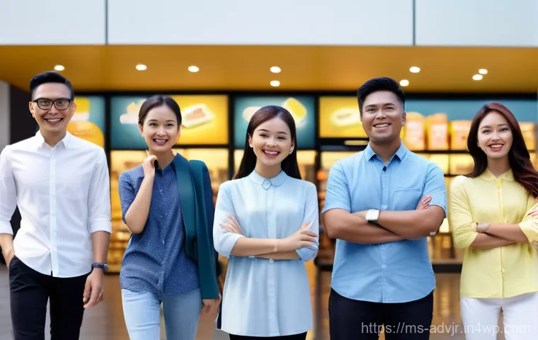 초개인화 마케팅의 성공 비결 - **Prompt:** A vibrant, photorealistic scene of a diverse group of Malaysian people (men and women of...