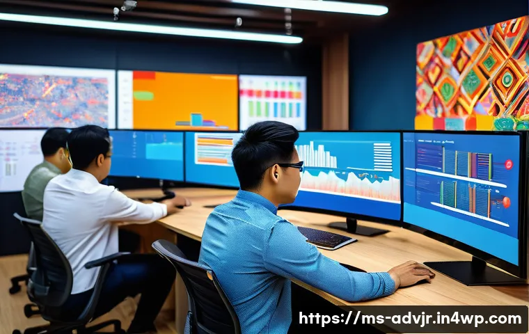 초개인화 마케팅과 고객 심리 분석 - A modern digital marketing office scene in Kuala Lumpur, Malaysia, showing a diverse team of young p...