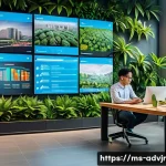 Home 20 초개인화 마케팅과 빅데이터의 관계 - A modern e-commerce office scene in Kuala Lumpur, Malaysia, showing a diverse team of young marketin...