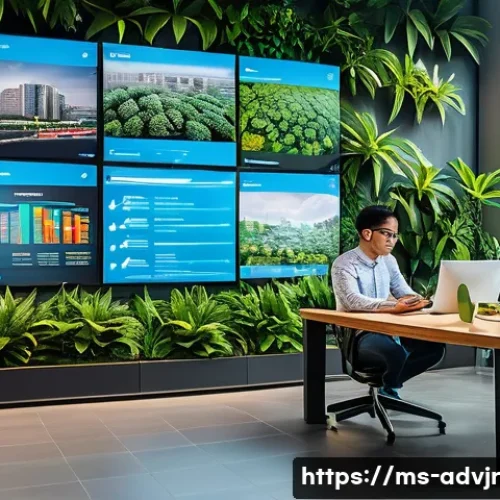 Home 32 초개인화 마케팅과 빅데이터의 관계 - A modern e-commerce office scene in Kuala Lumpur, Malaysia, showing a diverse team of young marketin...