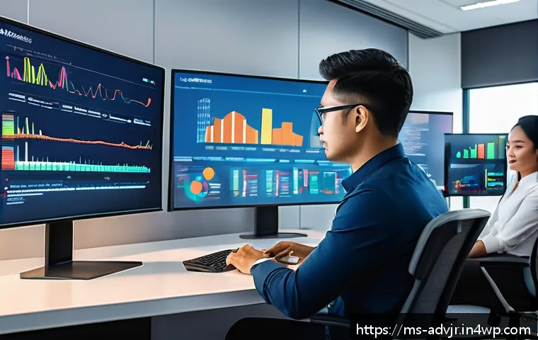 초개인화 마케팅과 머신러닝의 융합 - A modern Malaysian marketing team in a sleek office environment analyzing dynamic customer segmentat...